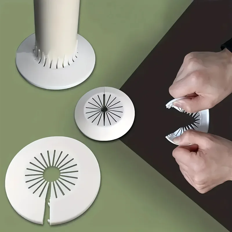 6pcs Wall opening cover, can be used to cover unsightly pipe joints and provide waterproof sealing