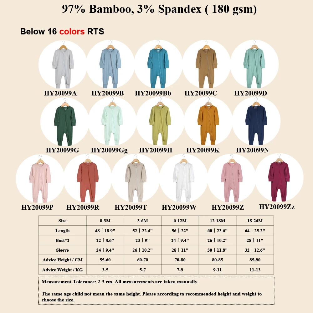 Soft Bamboo Newborn Baby Clothes Rompers Long Sleeve Playsuit Spring Autumn Jumpsuit Solid Infant Bodysuit Fall Baby Clothing