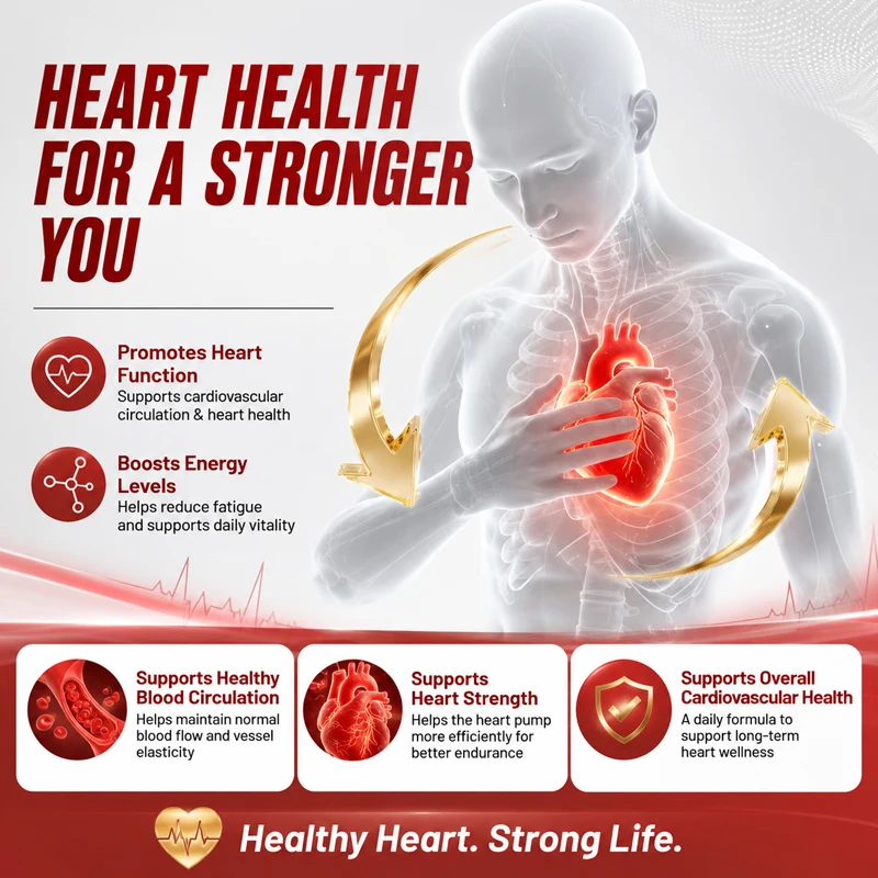 Yimiduk Premium CoQ10 500mg Supplement, for Heart Function, Fertility & Overall Cellular Vitality, Skin Health & Immune Defense