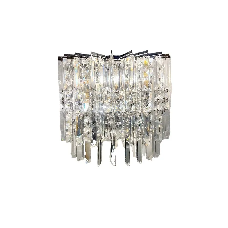 

Cross-border postmodern light luxury crystal wall lamp bedroom living room creative personality
