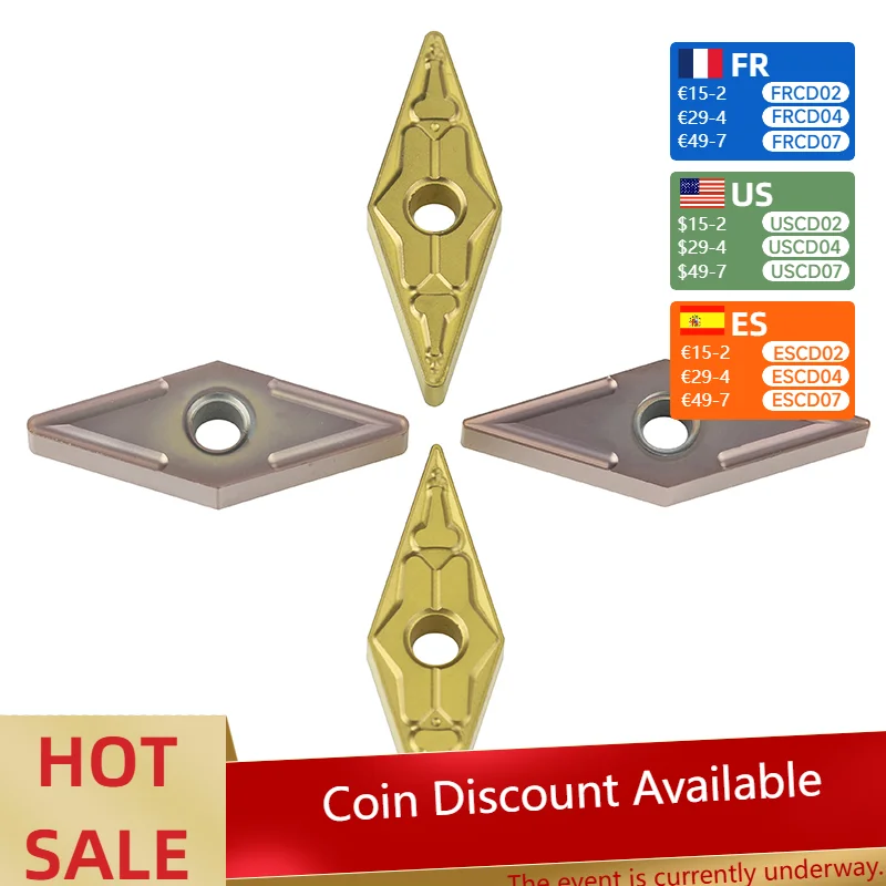 

Твердосплавная пластина VNMG160404 VNMG160408 для MVJNR MVVNN внешний токарный инструмент VNMG лезвие резец из нержавеющей стали токарный станок с ЧПУ 10 шт.