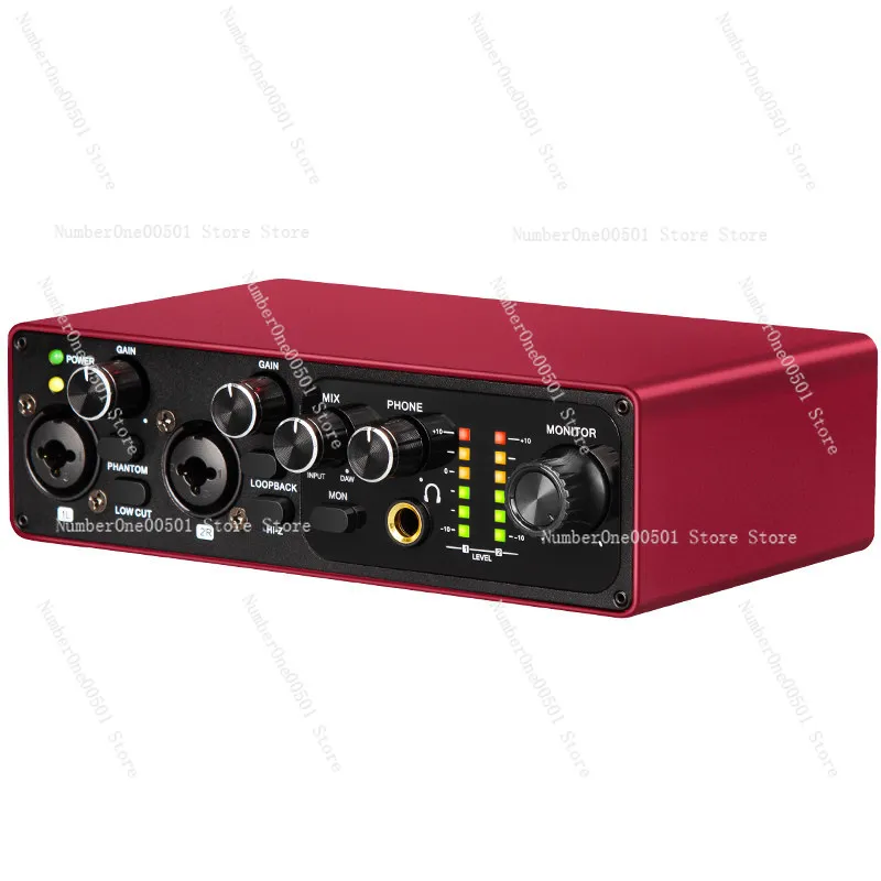 KB2 Live Streaming Sound Card USB Plug and Play For PC Phone Recording Gaming