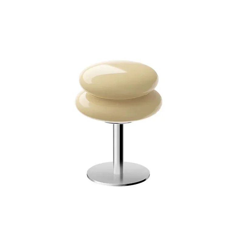 

Medieval decorative glass Bauhaus table lamp simple children's living room bedroom Internet celebrity Macaron atmosp