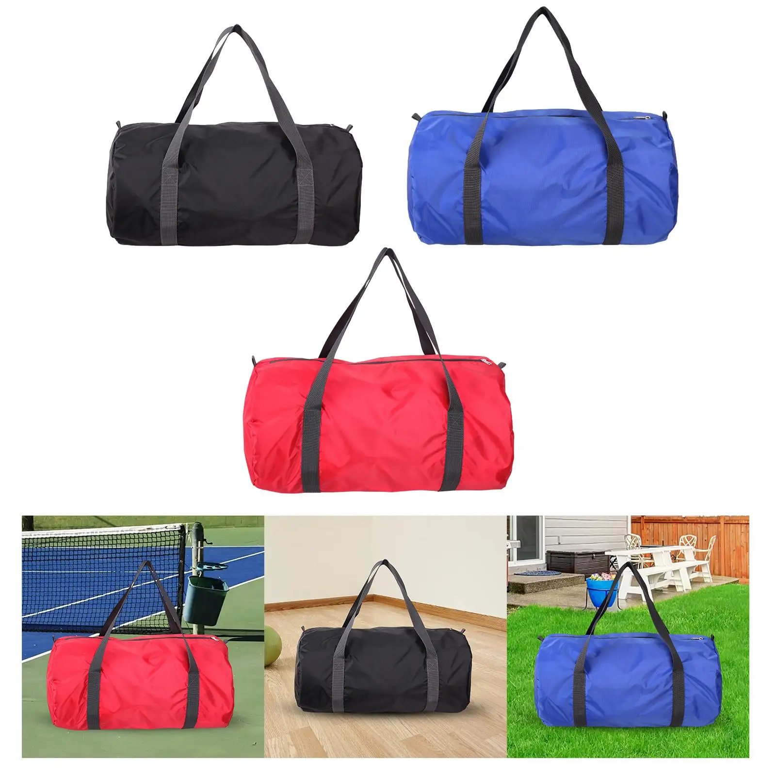 Bolsa tote de viagem para acampamento, bolsa de armazenamento, organizador, equipamento dobrável, bolsa noturna para viagens, caminhadas, esportes ao ar livre