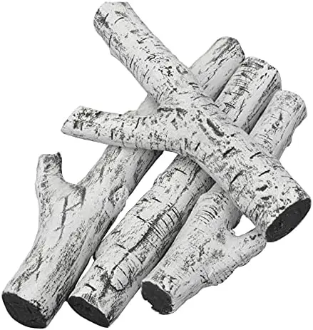 

Stanbroil 4-Piece Ceramic Log Set for Ventless, Gel, Ethanol, Gas & Propane Fireplaces