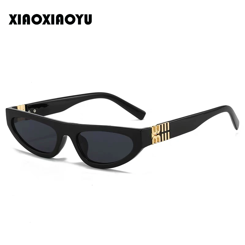 Light Luxury Women's Brand Design Luxury Small Frame Sunglasses 2024 New Cat Eye Sunglasses Narrow Frame Women's Goggles Uv400