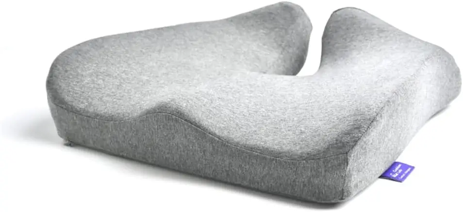 

Patented Pressure Relief Seat Cushion for Long Sitting Hours on Office/Home Chair, Car, Wheelchair - Extra-Dense Mem