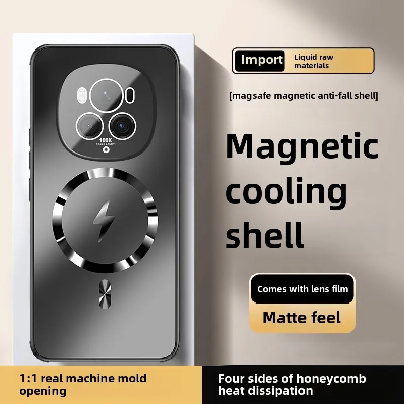 Honor Magic용 마그네틱 흡착 전화 케이스, 낙하 방지, 풀 커버, 7, 7 Pro, 6, 6 Pro, 신상품