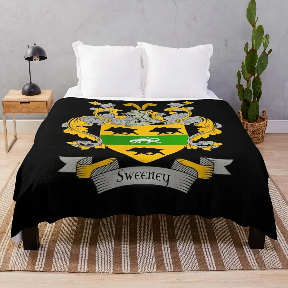 Sweeney Coat of Arms Sweeney Family Crest Throw Blanket Luxury Thicken christmas decoration Blankets