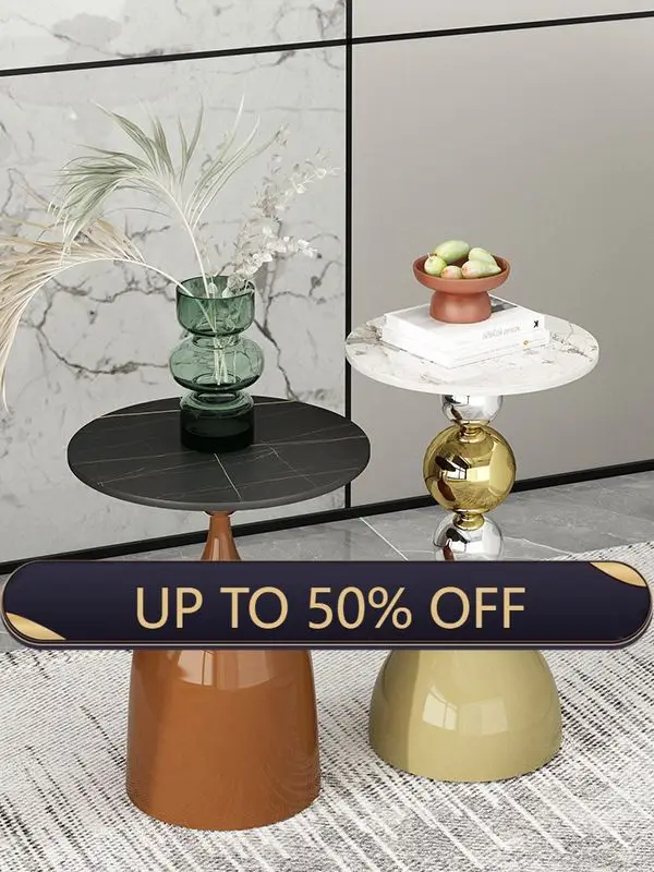 Nordic Ins Style Side Table Living Room Sofa Coffee Table Combination Corner Table Balcony Round Tables Creative Storage Tables