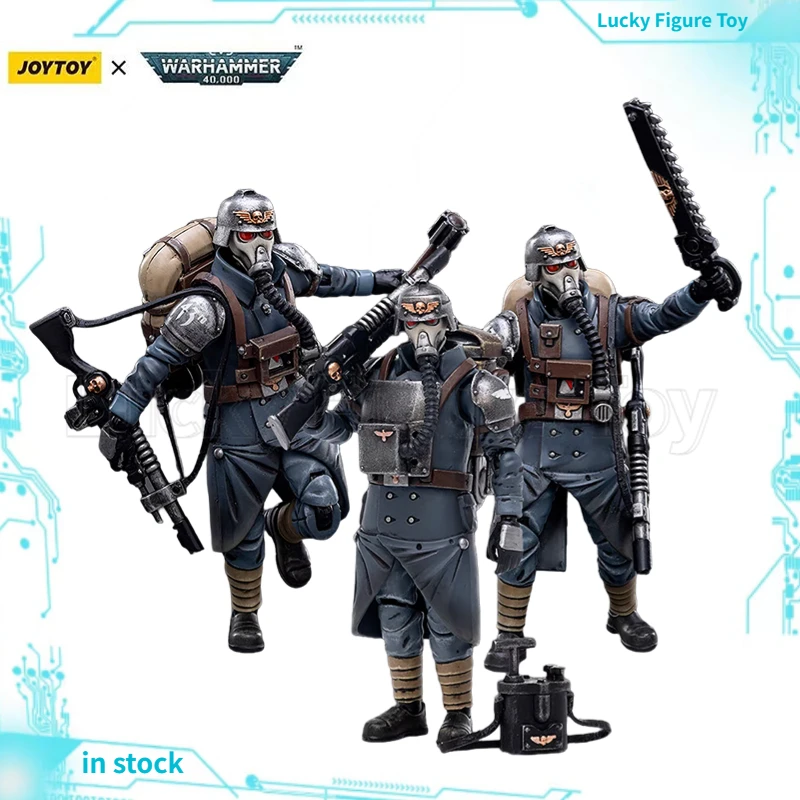 

【In Stock】 JOYTOY 1/18 Action Figure Warhammer 40K Astra Militarum Death Korps of Krieg Veteran Squad Anime Figures Toys Model