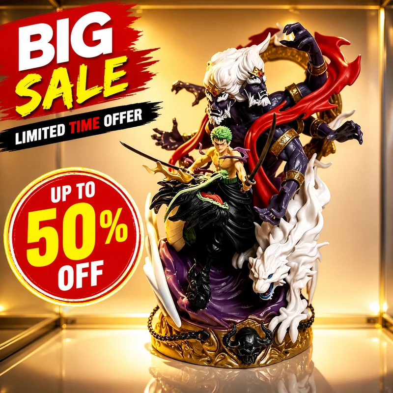 Roronoa Zoro Hell Form Actionfigur aus PVC-Material mit exquisiten Details, Sammlermodell für Fans, Anime-Charakterstatue
