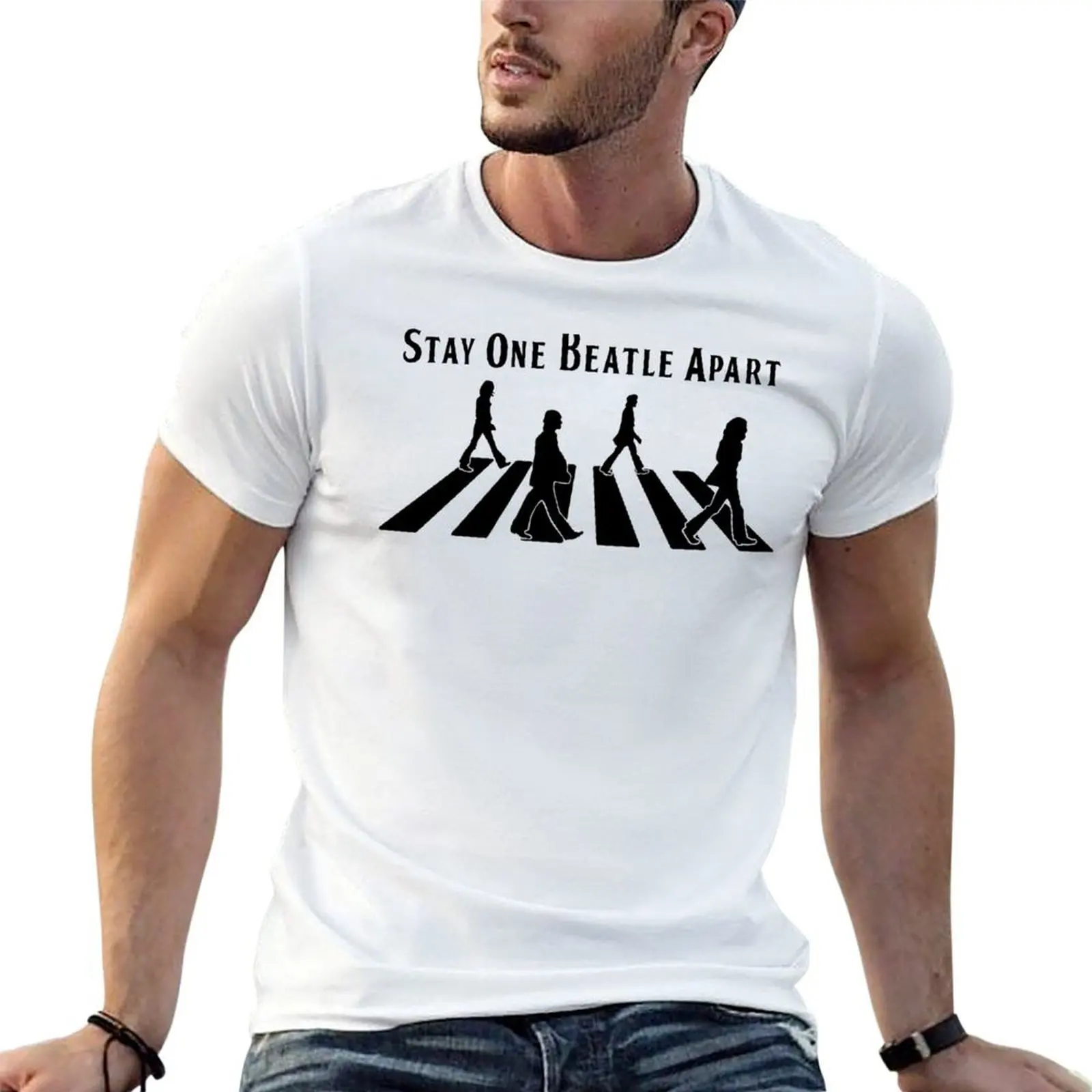 

Stay One Beatle Apart T-Shirt t shirts for man slim fit man t shirt designer man t shirts high quality luxury brand T-shirt