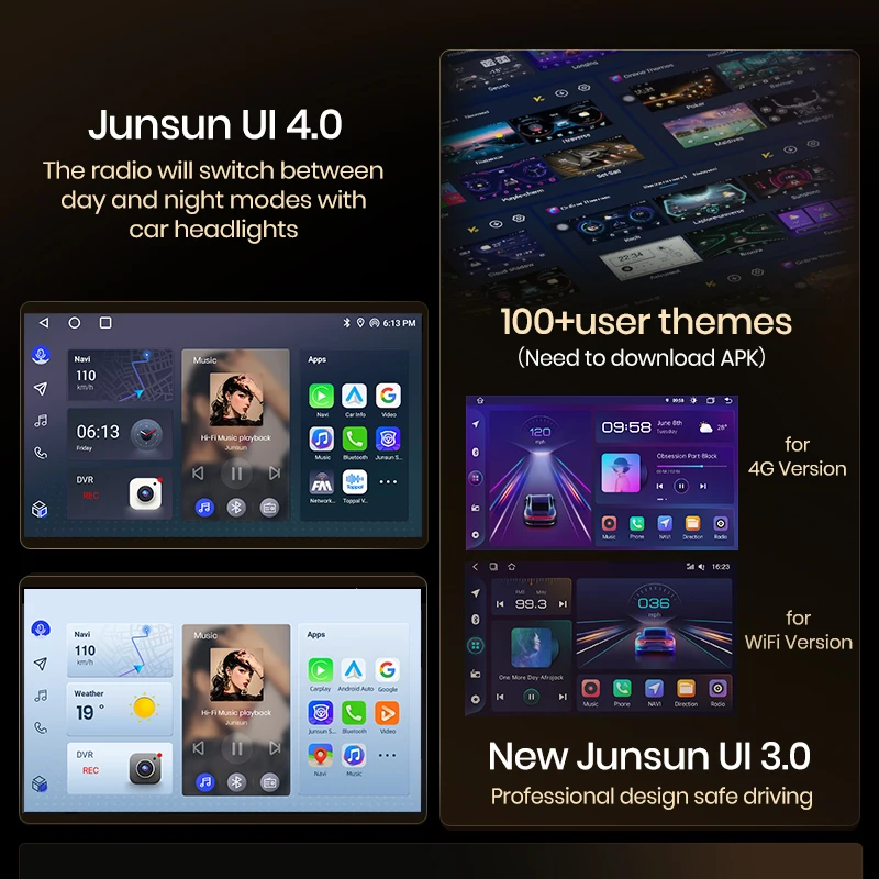 Junsun-مشغل سيارة لاسلكي لهواتف أبل وأندرويد ، راديو سيارة تلقائي لمقعد إيبيزا 6j ، الوسائط المتعددة من من من نوع GPS ، ستيريو بنظام تحديد المواقع ، شاشة تعمل باللمس #5