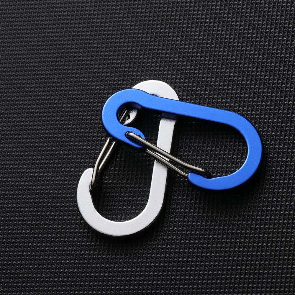 Durable Camping S-shape Hook Climbing Fishing Snap Clip Keychain Carabiner Spring Buckle