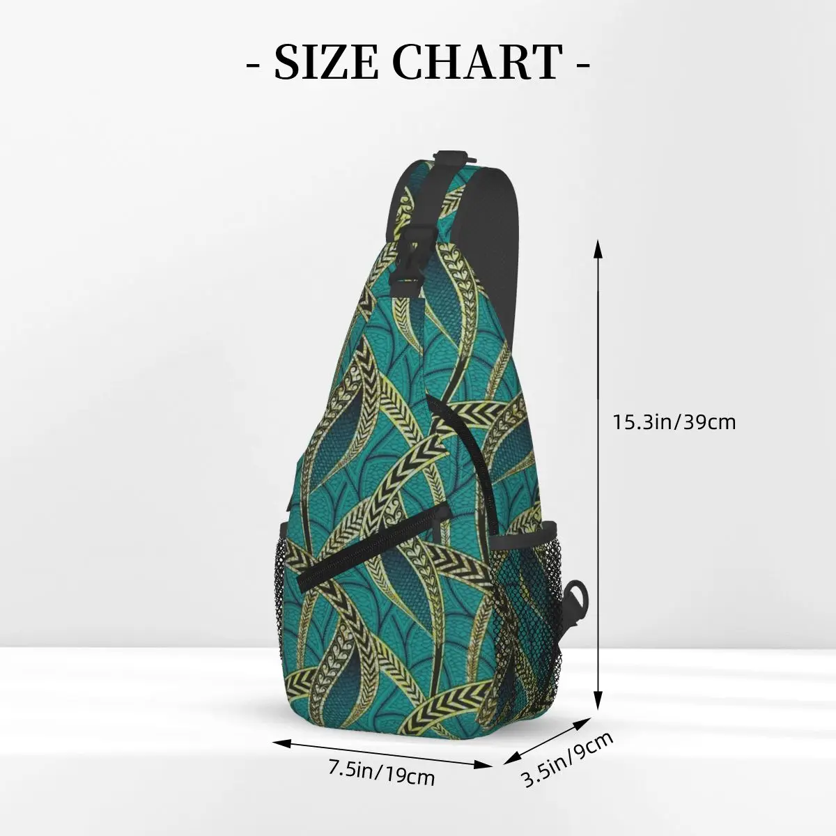 بارد الأفريقية العرقية القبلية الفن نمط أفريقيا أنقرة طباعة حقيبة صدر للرجال الرجال الرافعة Crossbody على ظهره حقيبة صدر للرجال Daypack حقيبة كتف