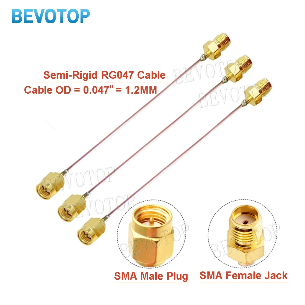 10 шт./лот полужесткий кабель 047 SMA «папа» к SMA «мама» разъем OD 0,047 10 шт./лот полужесткий кабель 047 SMA «папа» к SMA «мама» разъем OD 0,047