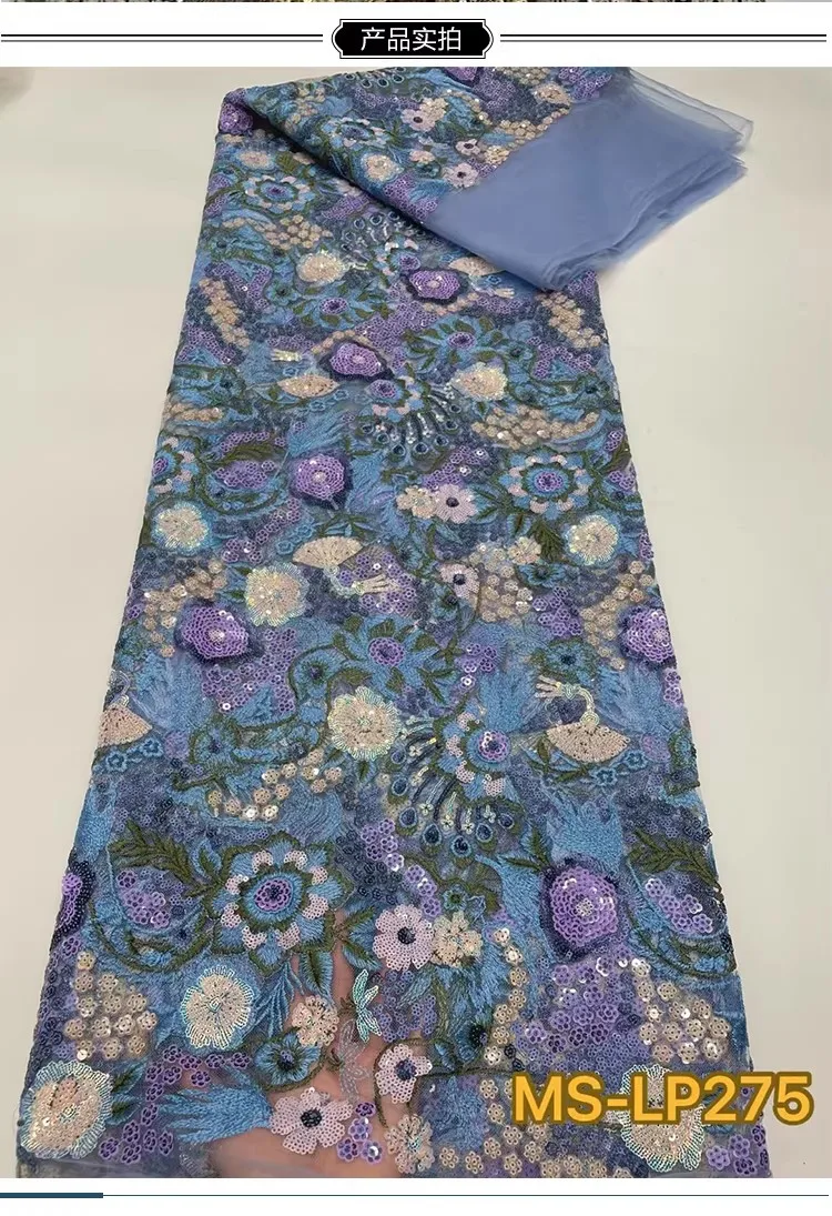 

1yard Exquisite sequin embroidery fabric for clothing wedding dresses,evening gowns,cheongsam DIY Fashion Fabric