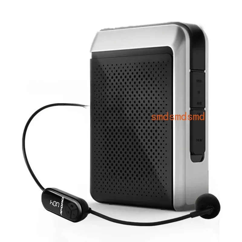 Portable FM Radio Megaphone 30W Bluetooth 5.0 Voice Amplifier With UHF Wireless Microphone