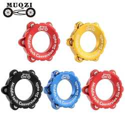 MUQZI Centerlock To 6-Hole Adapter Bicycle Disc Brake Center Lock Conversion 6 Bolt Rotors Bike Hub Adapter
