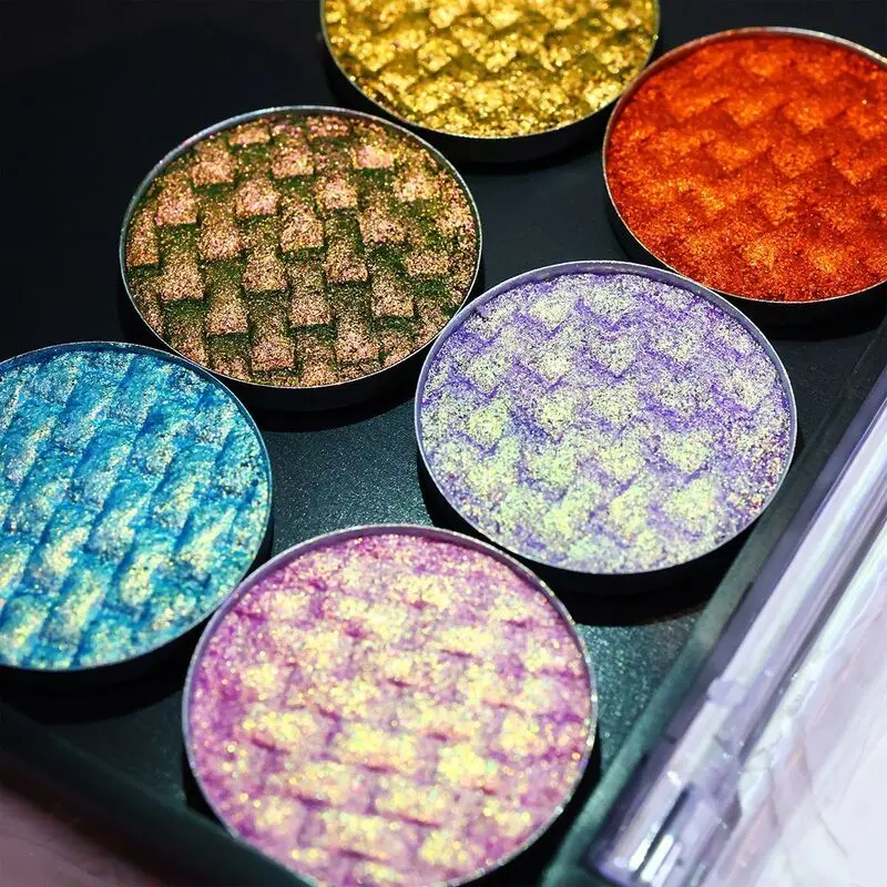 New Niche Popular Pressed Eyeshadow, Color-changing Glitter Eyeshadow For European And American Use, Long-lasting