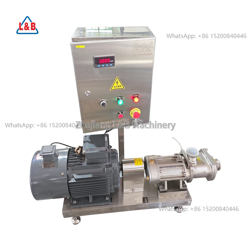 Hygienic Stainless Steel 316 Double Twin Screw Pump for Chocolate Liquid