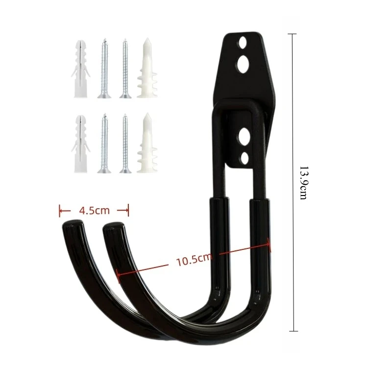 EV-Ladegeräthalter Wandmontage Ladekabel-Organizer Robuster Metall-Fahrradhaken Rutschfester Garagenhaken für Leitern und Werkzeuge – Detail 1