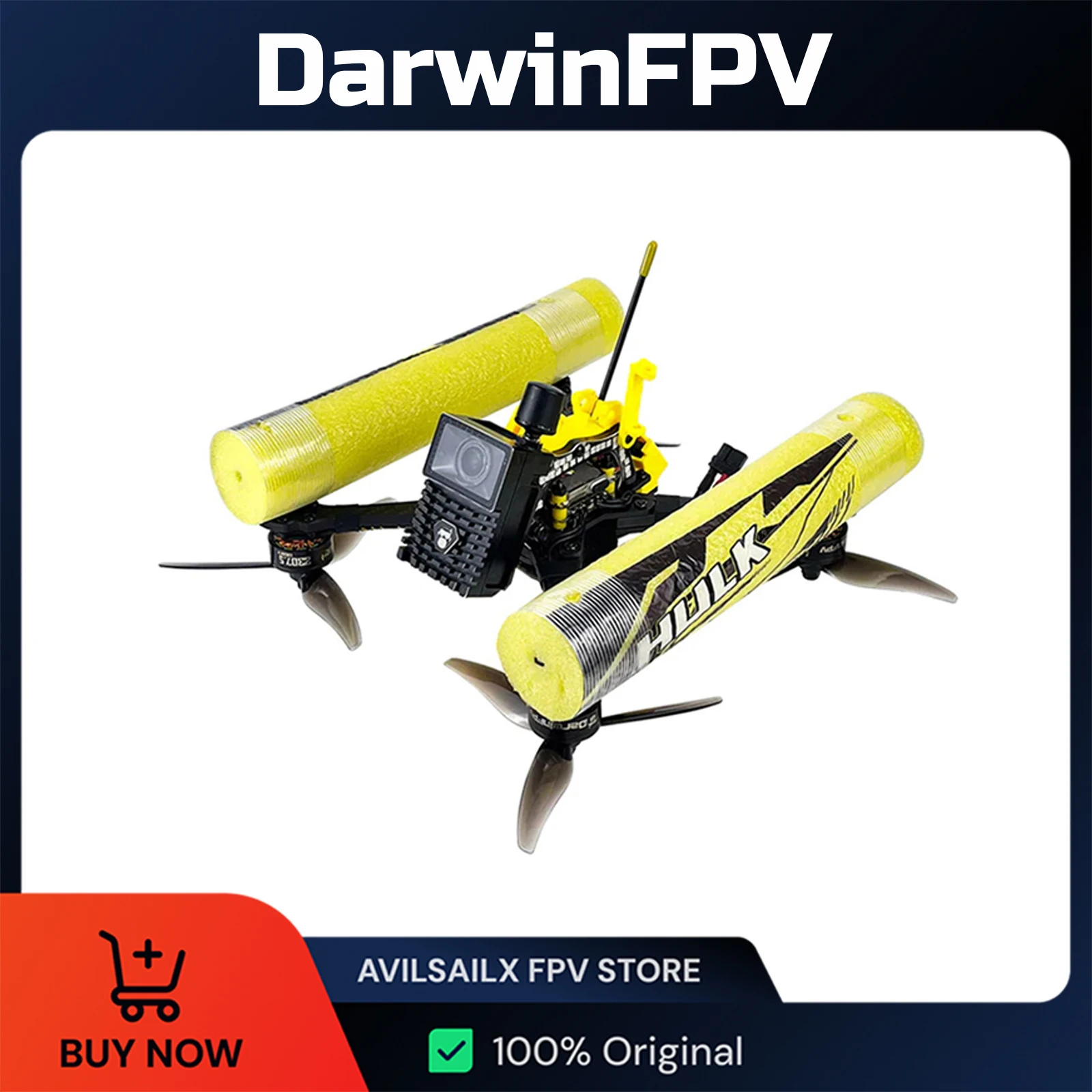 DarwinFPV HULK II Cinematic FPV Drone 5 Polegadas Quadcopters 5.8G 1000mW à prova d'água VTX