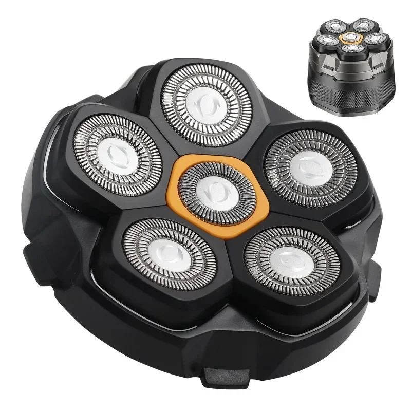 Neue 1/2/3 Stück magnetische 6-Klingen-Ersatzköpfe für DOAO JoyKoi Solimpia Singphere AEXIRI Kopfrasierer Zubehör – Detail 1
