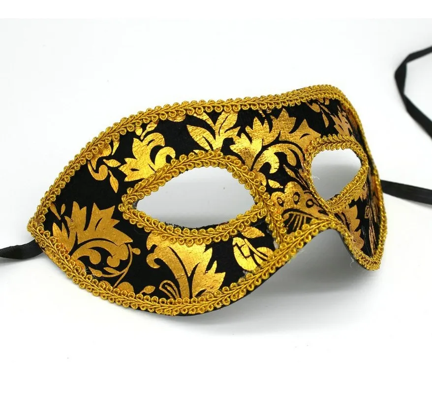 

Wholesale Sexy Women Masquerade Costume Venetian Masquerade Mask Halloween Prom Carnival Fancy Flannel Half Face Eye Mask