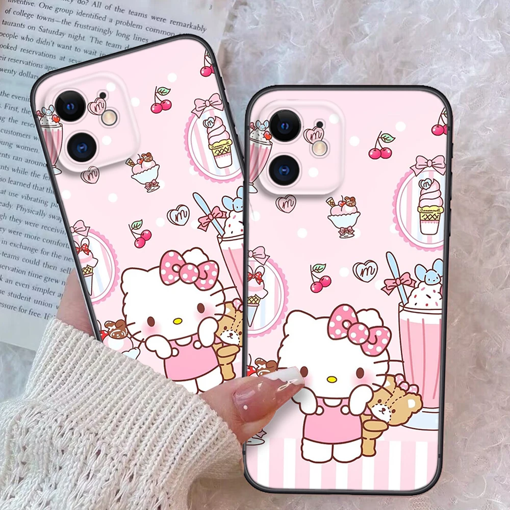 Z149 hello kitty Soft Case for Samsung S9 S10E S10 Lite S20 Ultra S21S S21 Fe S22 S23 S30 Plus Note 10 20 M30S M21 M31 M51