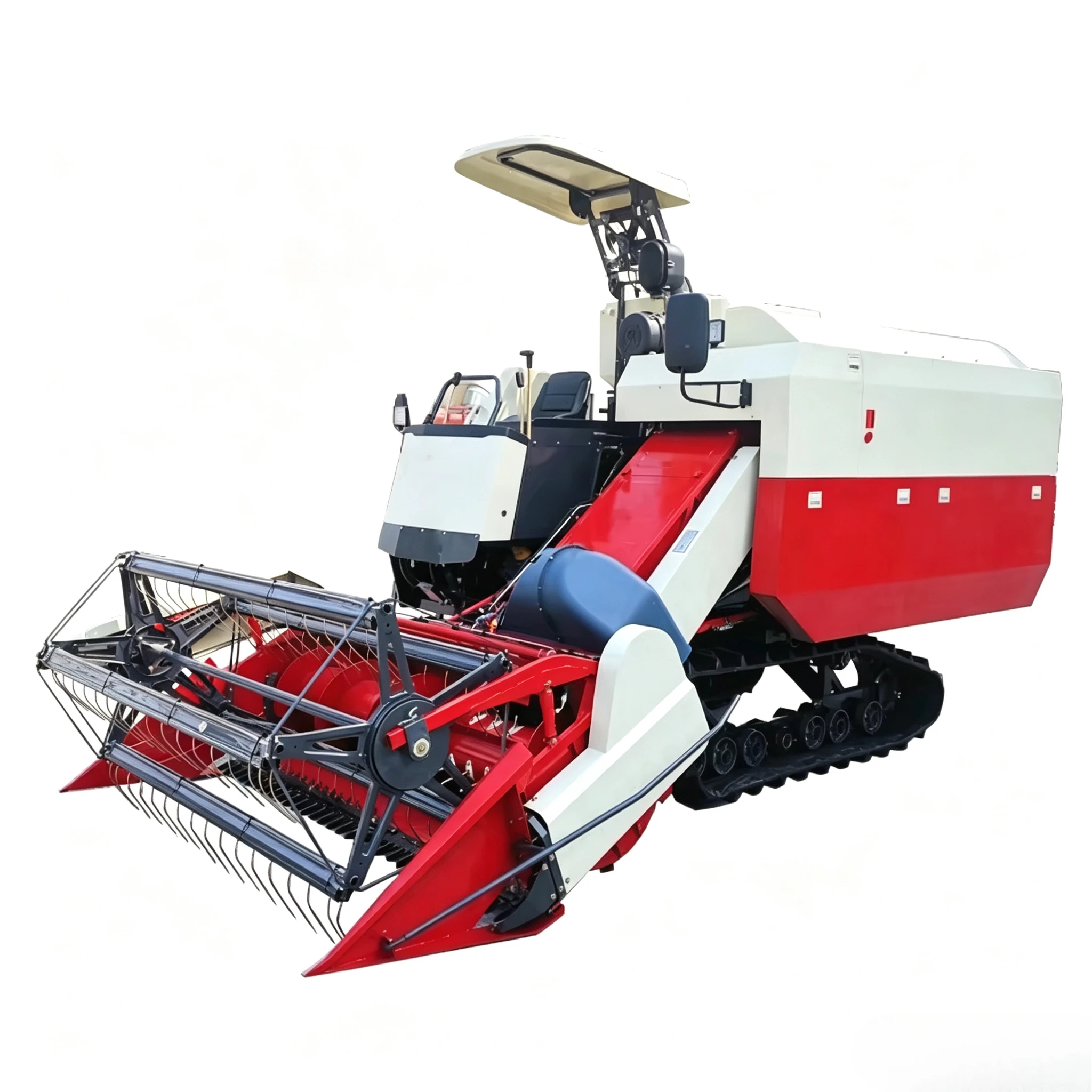 Rice Harvest Machine Self Propelled Harvester Combine Agricultural Farm Equipment Crawler Grain Harvest Machine Customized view 2