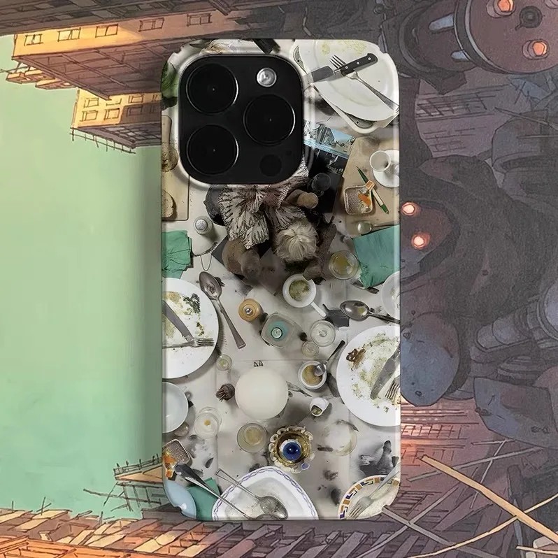 

Life Artist's Messy Beauty Phone Case for IPHONE 17 Air 16E 15 PROMAX 14 Plus 13 12 MINI 11 PRO 16Plus XR XS Acrylic Phone Cover