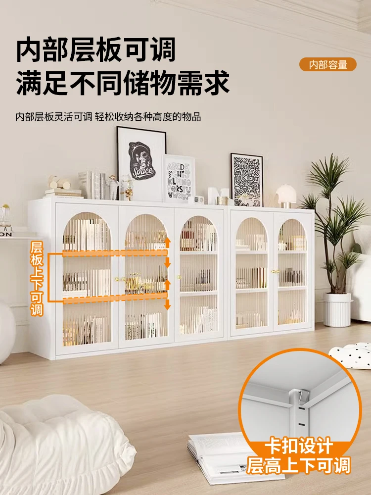 Steel storage cabinet, shoe cabinet, integrated wall locker, household dining side cabinet, bookcase, living room floor locker,