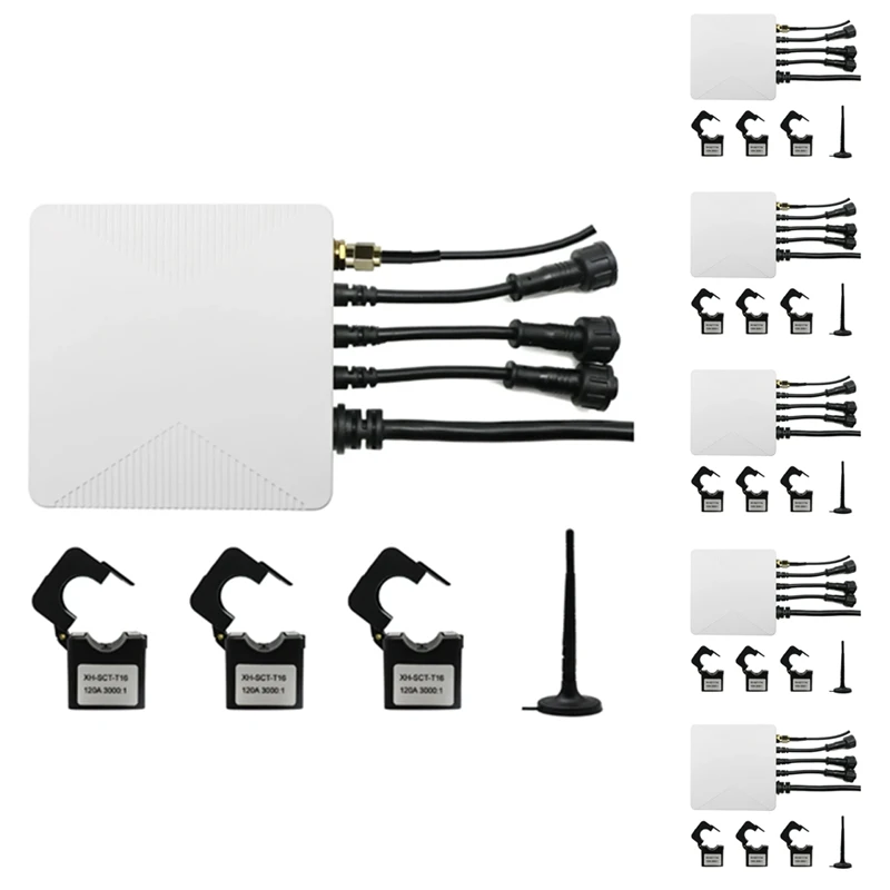 Medidor de energía KWH Wifi, abrazadera de potencia, transformador de corriente, Tuya Smart Life, medidor de KWH inteligente Tuya, trifásico (80A)