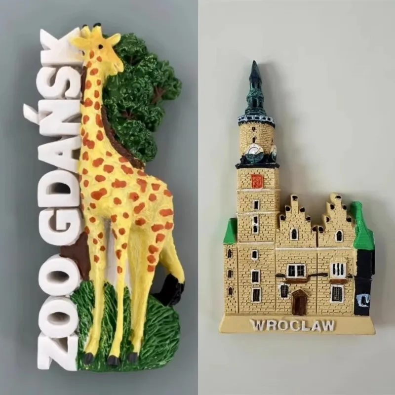 Poland Souvenirs Warsaw Zoo Gdańsk Fridge Magnets Kraków Rynek Główny Szczyrk Wrocław Bydgoszcz Fridge Stickers Wedding Gifts