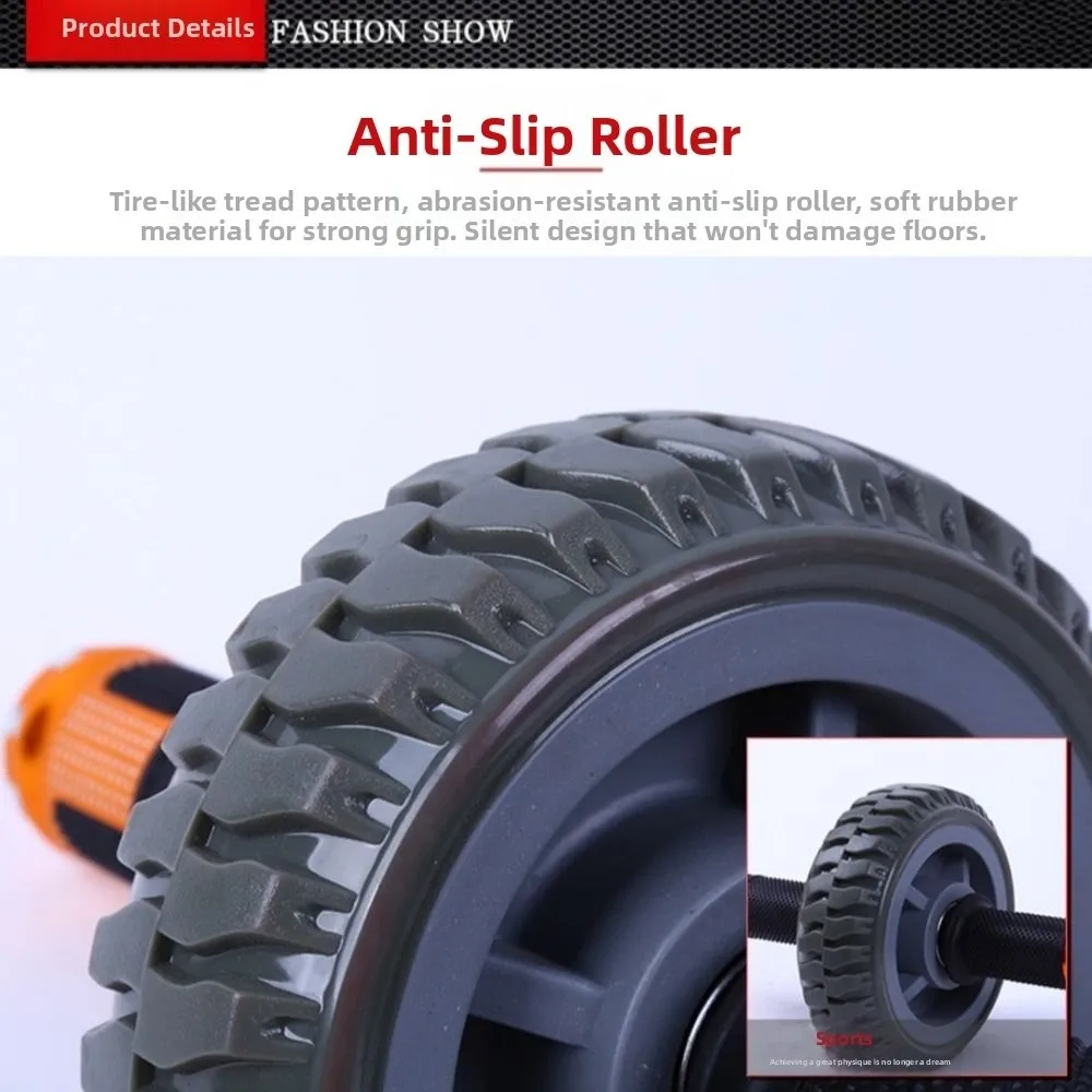 

Ergonomic Grip Abdominal Workout Roller Single-wheel Non-slip Ab Roller Wheel Strong Load Bearing Strengthen Muscle