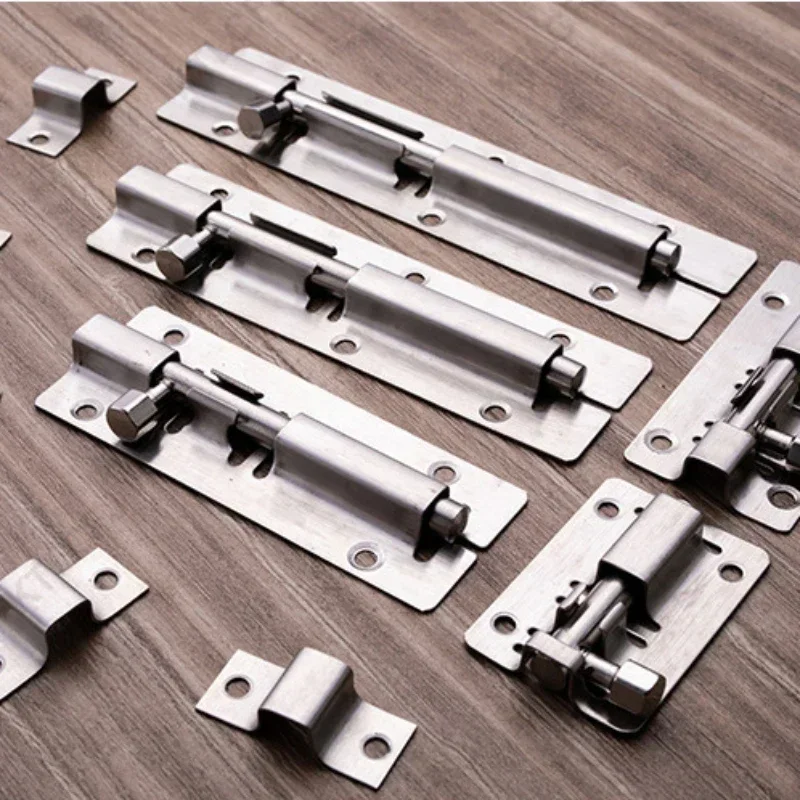 2/3/4/5/6/8 Inch Barrel Bolt Stainless Steel Door Latch Hardware for Home Hardware Gate Safety Door Bolt Latch Lock