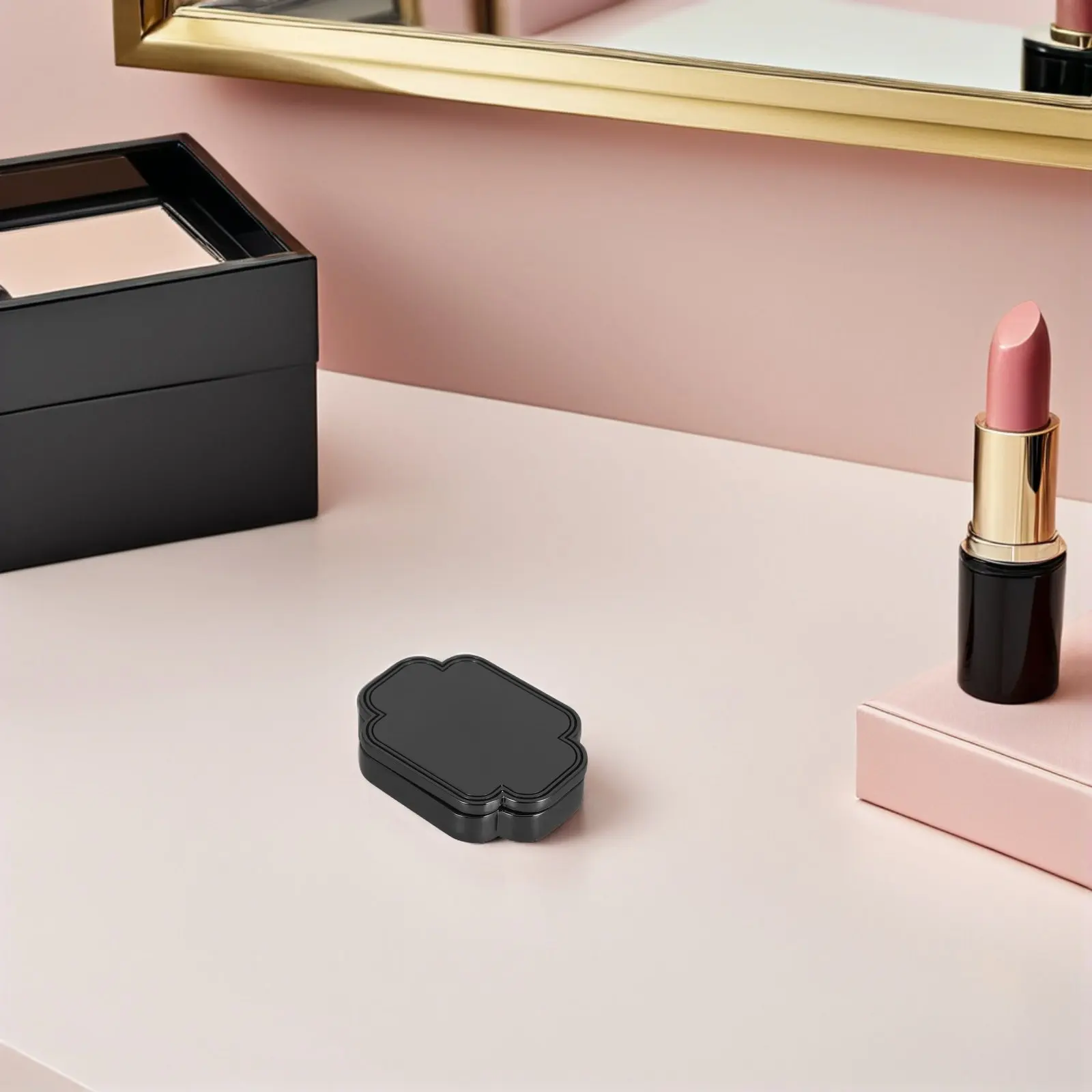 

Миниатюрный металлический футляр для твердых духов с выдвижной крышкой, портативный дорожный контейнер для бальзама, многоразовый держатель для парфюма/бальзама для губ