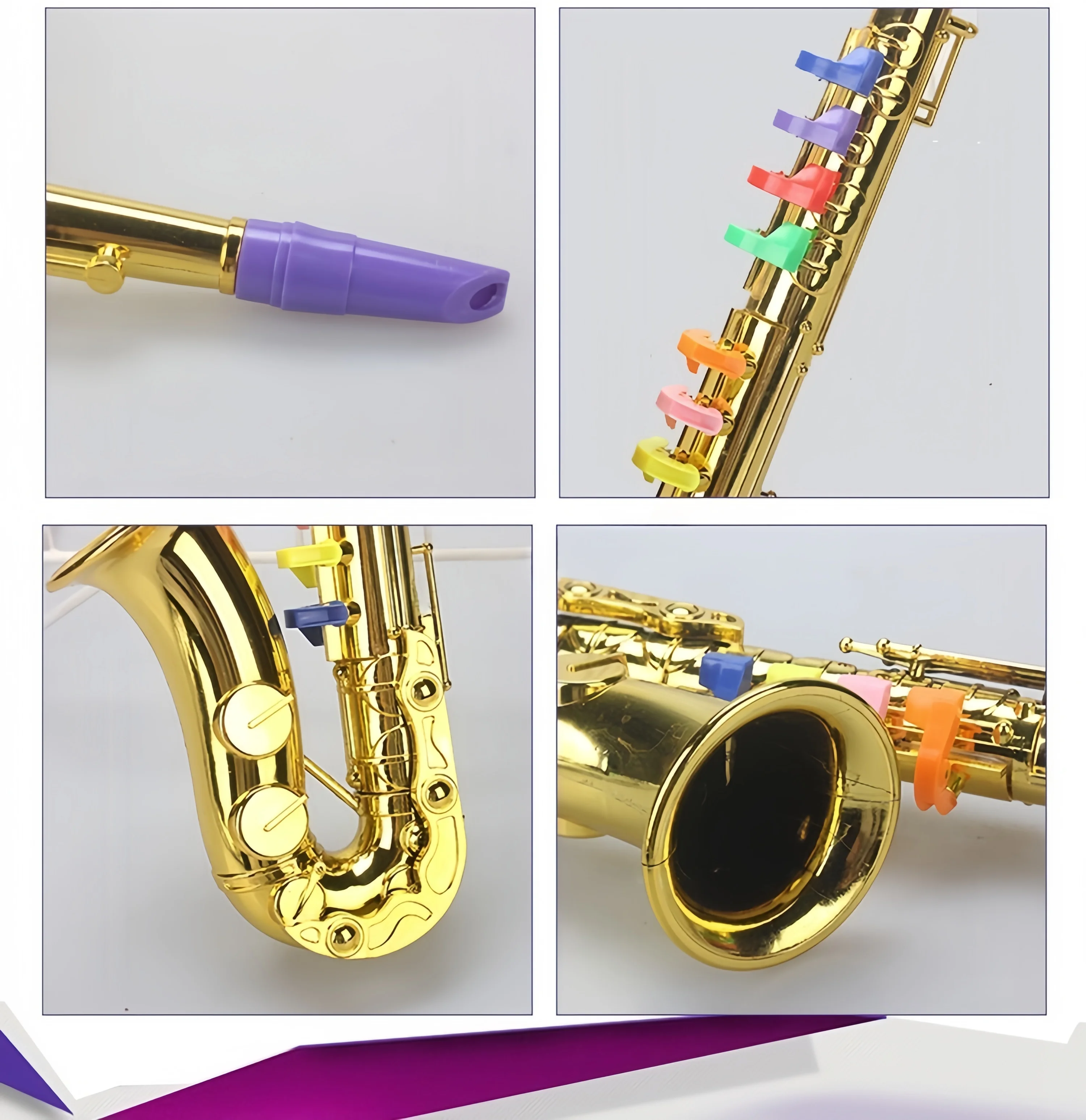 サックスおもちゃ 楽器用プラスチック製 8色分けされたキー付 - Musical Instrument Oboe のレビューと価格