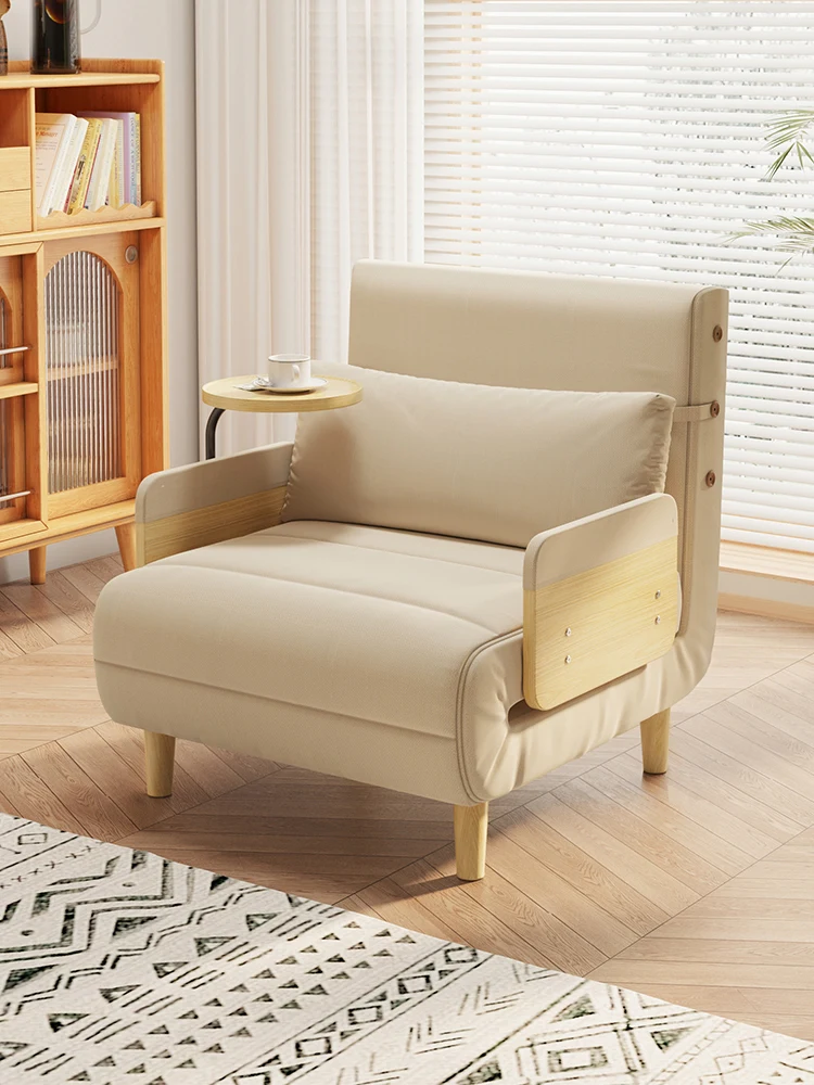 Muxin sofa bed folding dual-purpose single Japanese fabric small apartment living room folding bed nap cute Internet celebrity