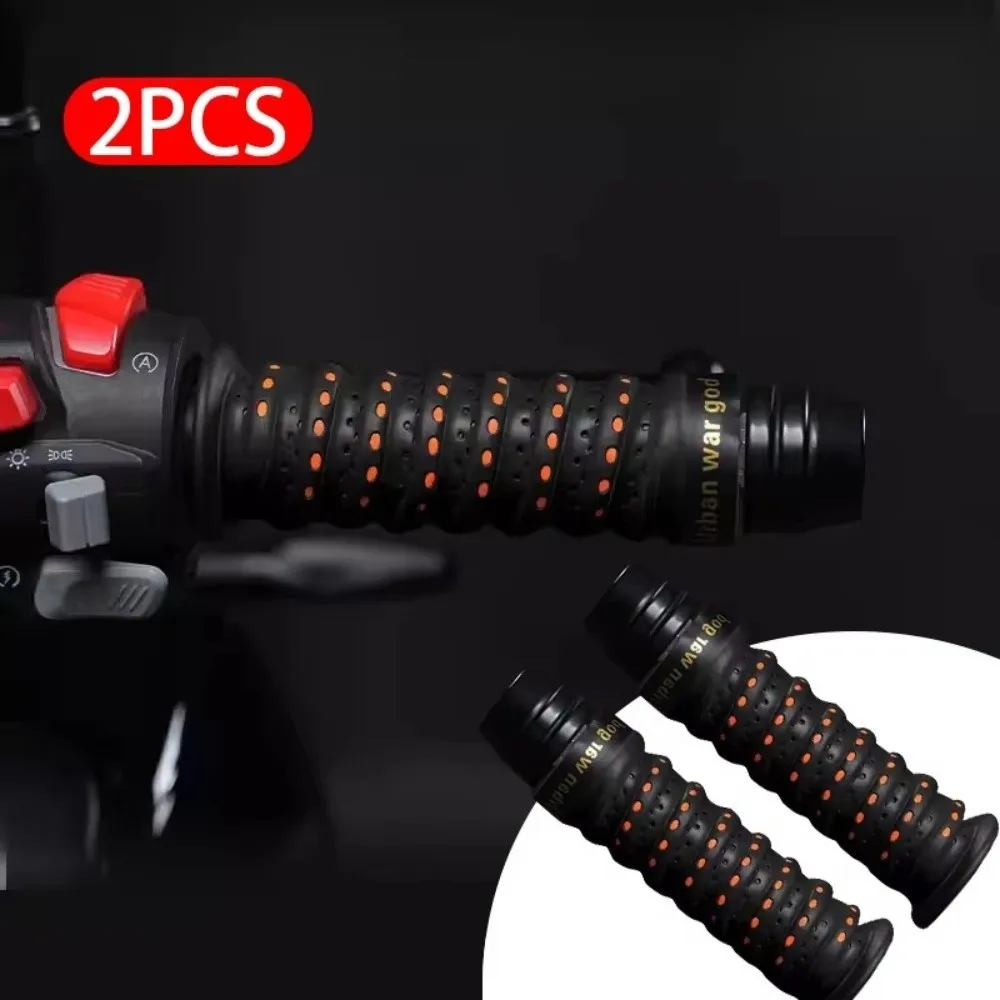 2pcs Breathable Motorcycle Handlebar Tape Anti Scratch Non-Slip Road Bike Bar Tape Durable Motorcycle Protection Straps Bicycle