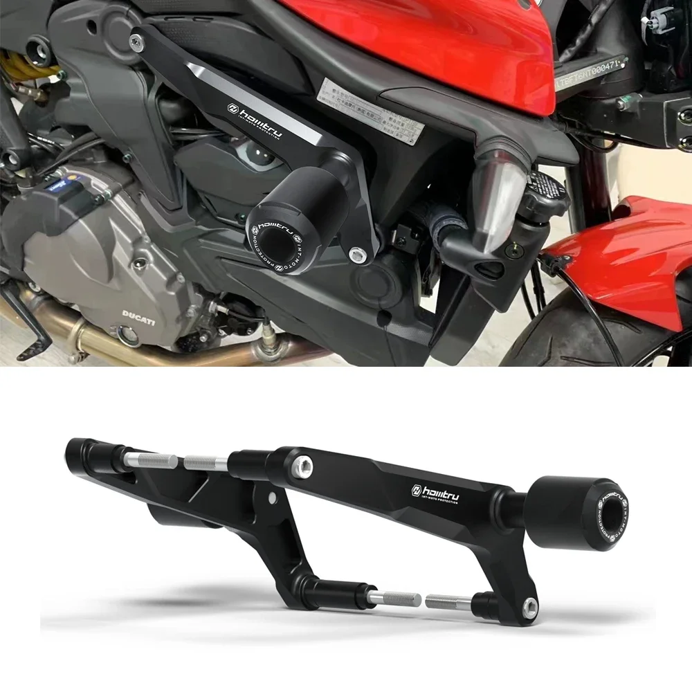 

For Ducati Monster 950 950+ (Plus) 2021-2025 Motorcycle Crash Protection Frame Sliders Black Crash Protectors Enhanced Safety