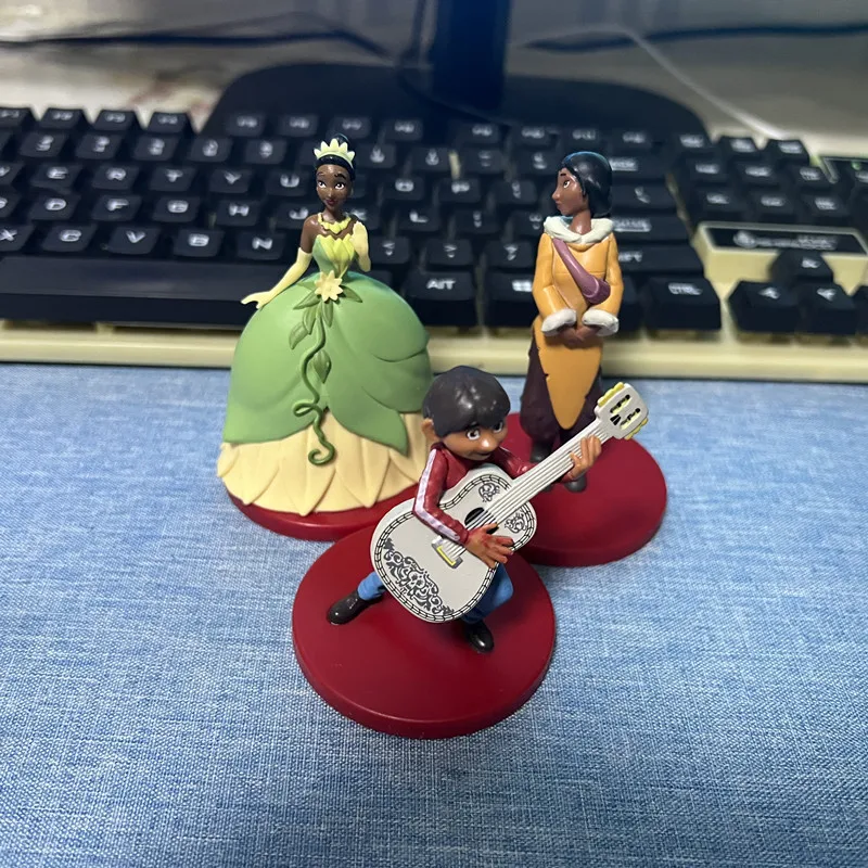 1Piece 6-9cm Disney, Peter Pan, Frozen, Princess Elsa, Frog Princess, Snow White Ornament Christmas gifts