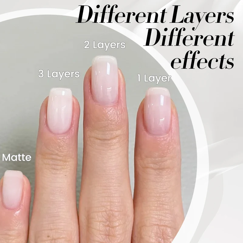 BORN PRETTY 10ml Milky Jelly White Gel Nail Polish Semi Permanent Soak Off French Nails Manicure UV LED Varnish Base Top Coat
