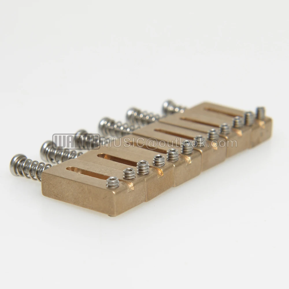 Sillines de puente de guitarra eléctrica, piezas de trémolo para reemplazo de guitarra ST, de latón, juego de 6 piezas, 10,5 MM