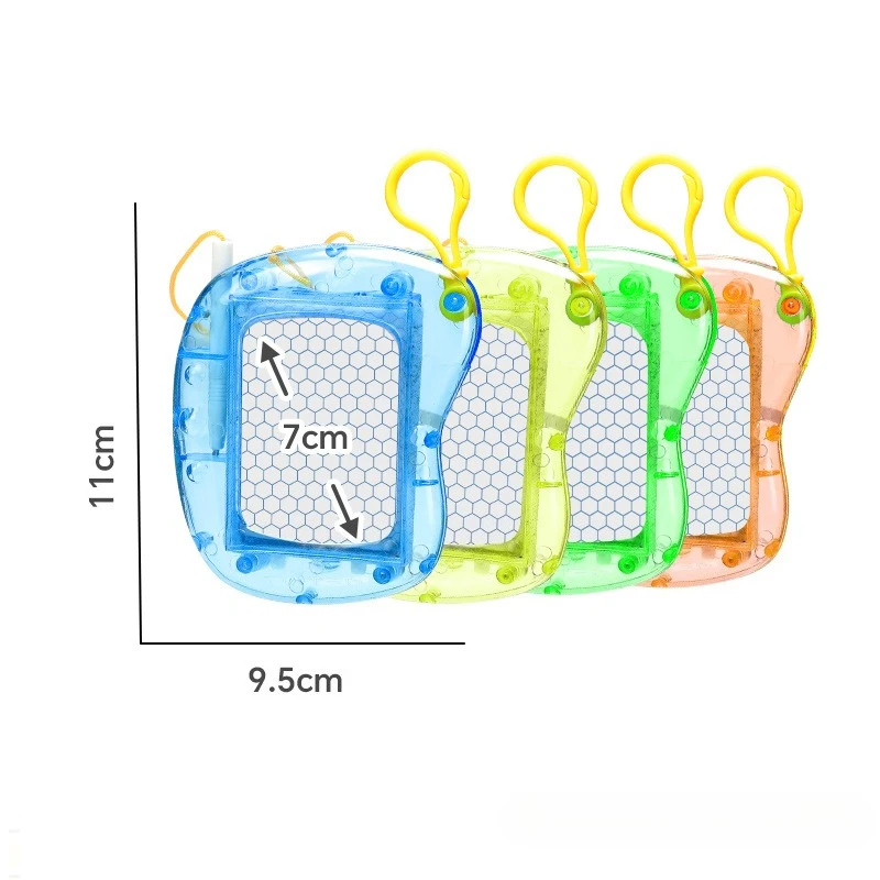 ألعاب تعليمية لوحة رسم مغناطيسية صغيرة ألعاب رسم مونتيسوري لوحة كتابة قابلة للمسح سلسلة مفاتيح هدية حفلة عيد ميلاد للأطفال #4