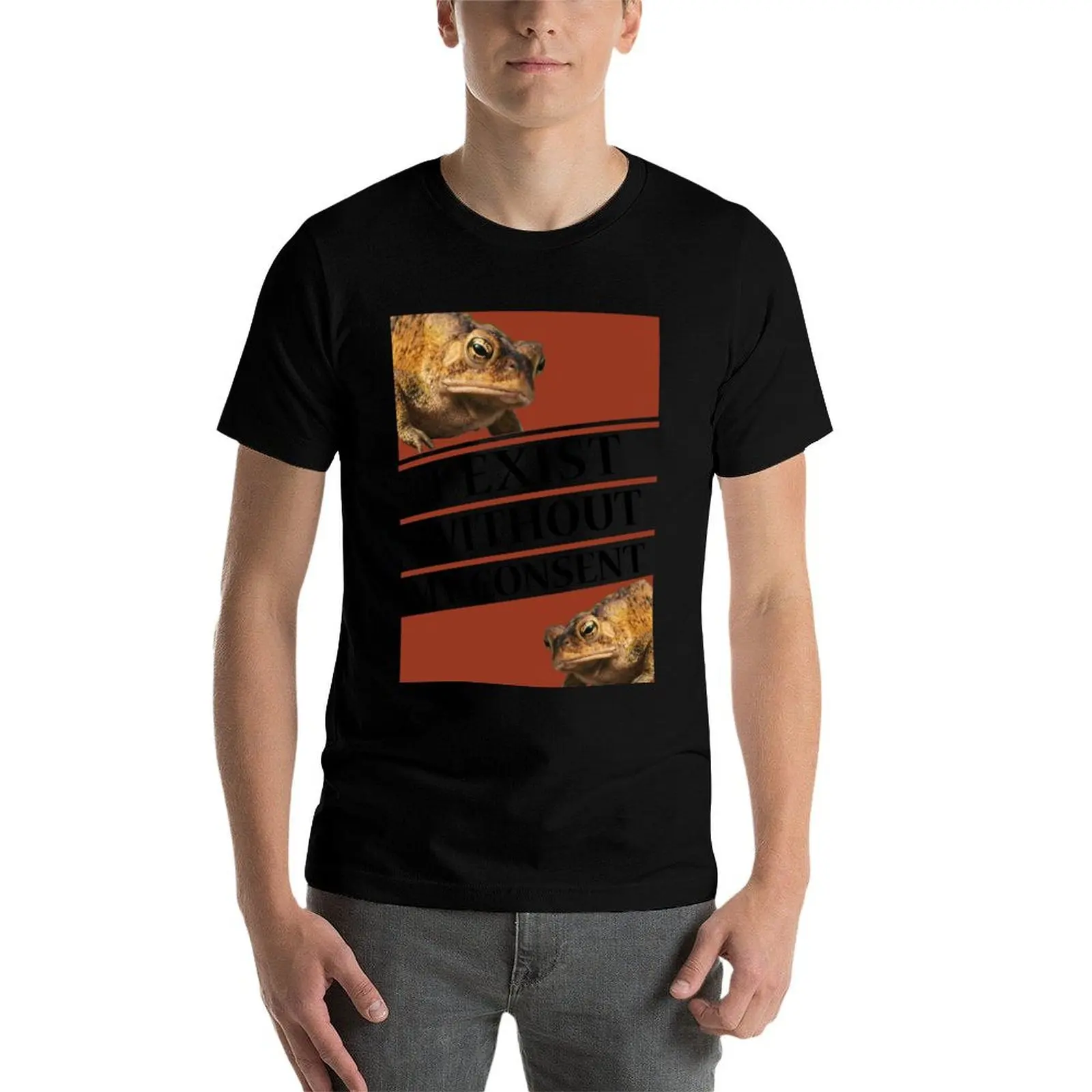 

I exist without my consent T-Shirt t shirts for man graphic vintage t shirt man luxury t shirts for man cotton soft T-Shirt