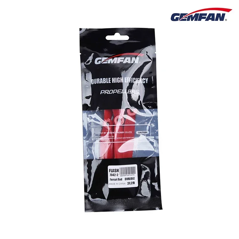 Gemfan Flash 6042 6X4. 2 7042 7x4.2 PC 2-łopatowe śmigło FPV z otworem montażowym 5mm do dronów wyścigowych RC LR6 L67 dalekiego zasięgu, 2 pary