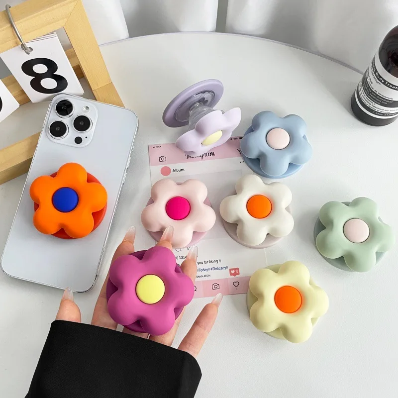 

Dopamine 3D Flower Phone Holder For iPhone Samsung Foldable Phone Case Stand Girl Bracket Phone Accessories For Magsafe Griptok